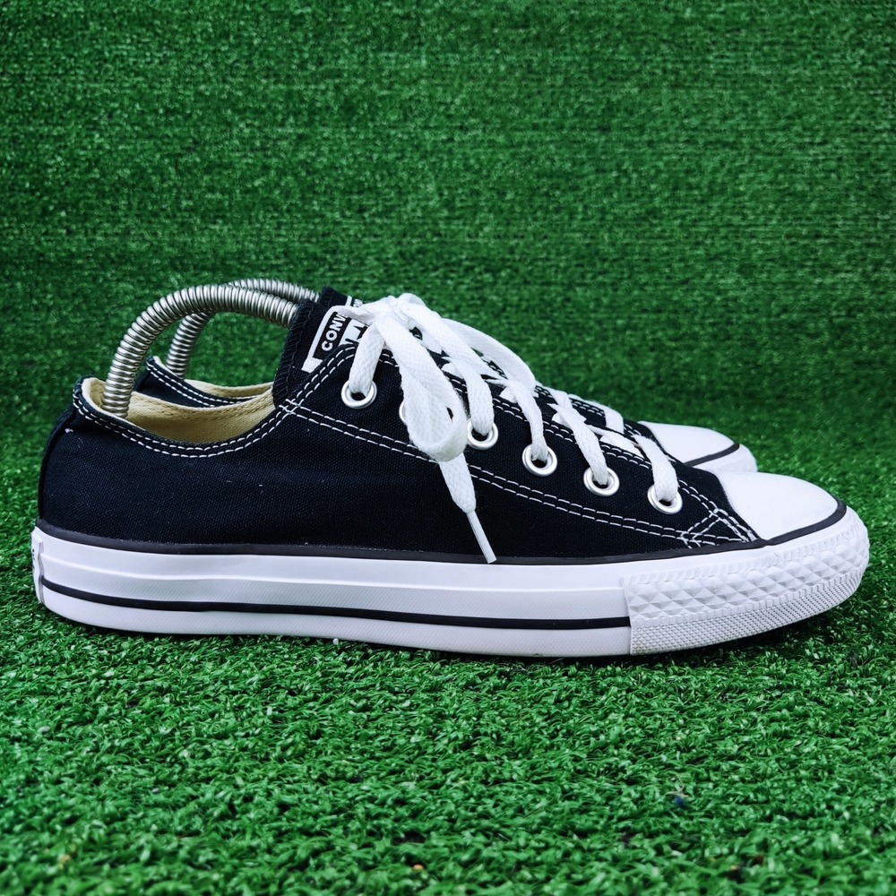 Converse Sneakers Unisex 7M 9W Black Chuck Taylor All Star Low Top M9166 Canvas